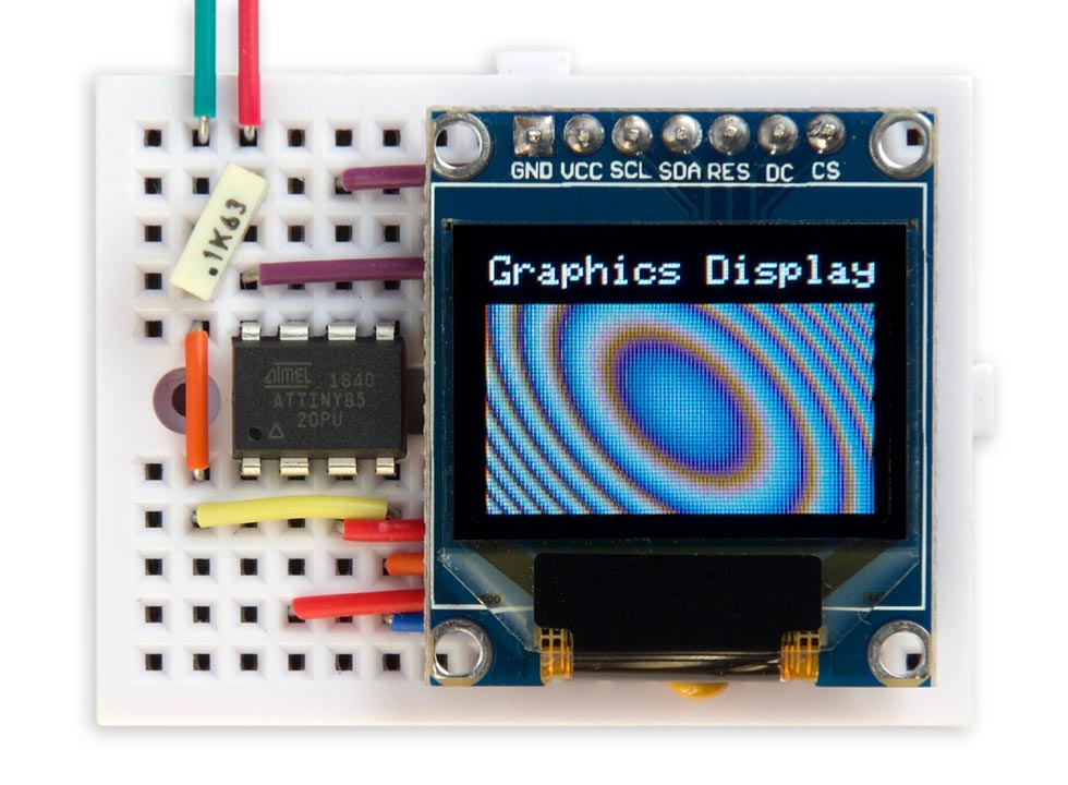 Technoblogy - ATtiny85 Graphics Display