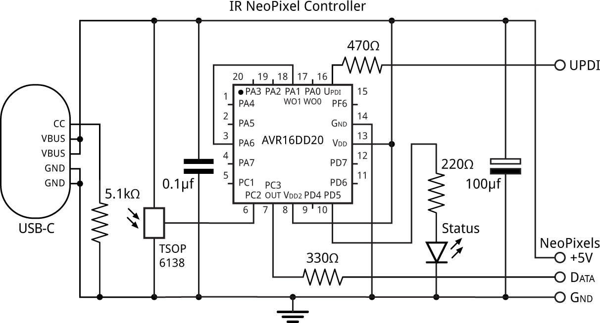 IRNeoPixelControllerPCB.gif