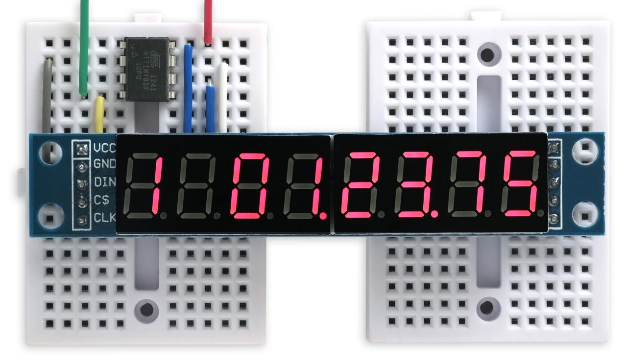 Technoblogy - Printing to a Serial LED Display